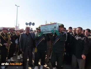 تشییع و تدفین شهید گمنام در آموزشکده فنی رازی