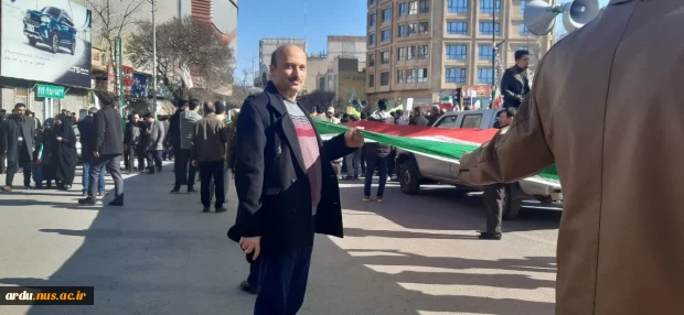 حضور دانشگاهیان دانشگاه فنی و حرفه ای واحد استان اردبیل در راهپیمایی باشکوه 22 بهمن 1402 (گزارش تصویری) 2