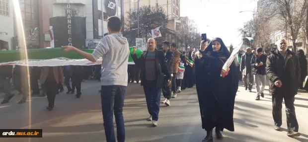 حضور دانشگاهیان دانشگاه فنی و حرفه ای واحد استان اردبیل در راهپیمایی باشکوه 22 بهمن 1402 (گزارش تصویری) 2