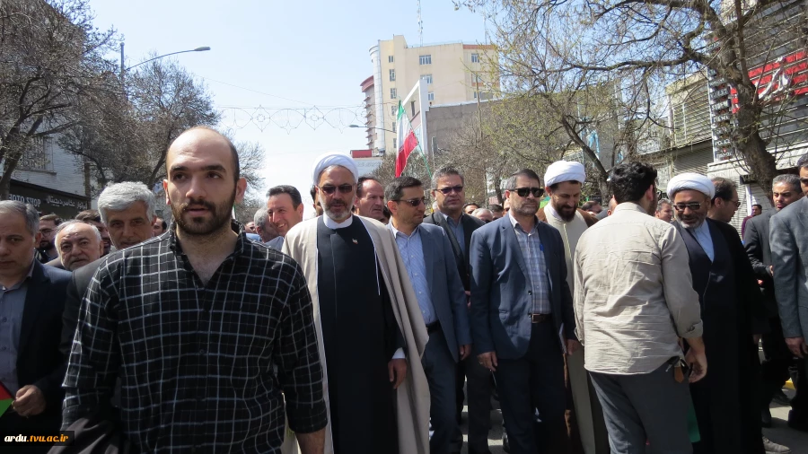 حضور گسترده دانشگاهیان ولایتمدار دانشگاه فنی و حرفه ای واحد استان اردبیل، در راهپیمایی روز قدس+گزارش تصویری 2
