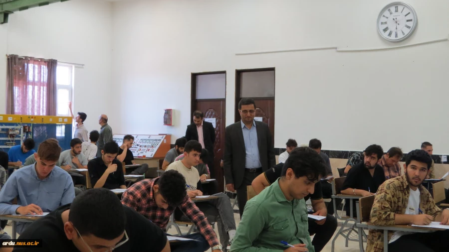 بازید دکتر نصیریان رئیس واحد استانی اردبیل از روند برگزاری آزمون های پایان ترم (۰۳۲) مراکز پسران و دختران اردبیل 2