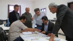بازید دکتر نصیریان رئیس واحد استانی اردبیل از روند برگزاری آزمون های پایان ترم (۰۳۲) مراکز پسران و دختران اردبیل 2