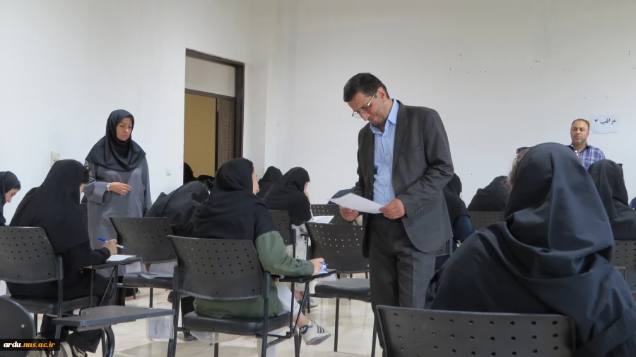 بازید دکتر نصیریان رئیس واحد استانی اردبیل از روند برگزاری آزمون های پایان ترم (۰۳۲) مراکز پسران و دختران اردبیل 2