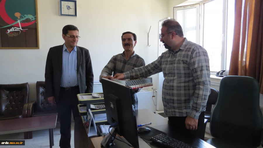 بازدید و تبریک رئیس دانشگاه ملی مهارت واحد استانی اردبیل به مناسبت روز کارمند 13