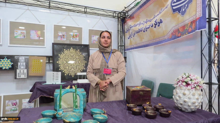 غرفه دانشگاه ملی مهارت واحد استانی اردبیل در نمایشگاه توانمندی بانوان و کسب و کارهای خانگی-گزارش تصویری 23