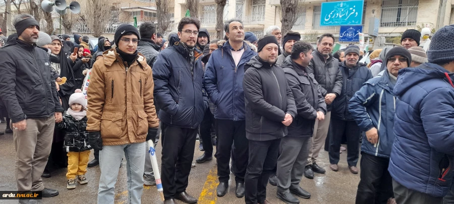 حضور گسترده و پرشور دانشگاهیان دانشگاه ملی مهارت واحد استانی اردبیل در مراسم راهپیمایی یوم‌الله ۲۲ بهمن  7