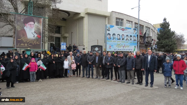 حضور دانشگاهیان دانشگاه ملی مهارت واحد استانی اردبیل در راهپیمایی روز جهانی قدس