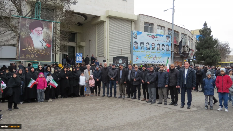 حضور دانشگاهیان دانشگاه ملی مهارت واحد استانی اردبیل در راهپیمایی روز جهانی قدس