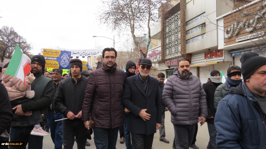 حضور دانشگاهیان دانشگاه ملی مهارت واحد استانی اردبیل در راهپیمایی روز جهانی قدس