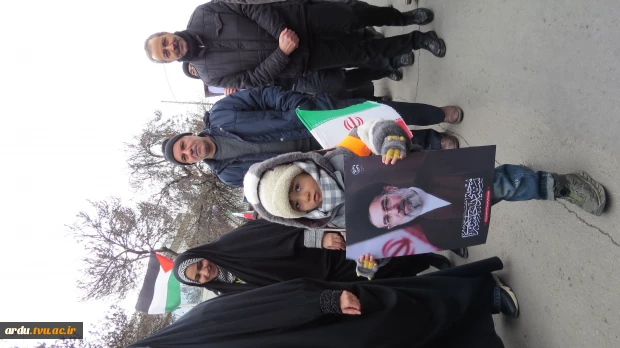 حضور دانشگاهیان دانشگاه ملی مهارت واحد استانی اردبیل در راهپیمایی روز جهانی قدس