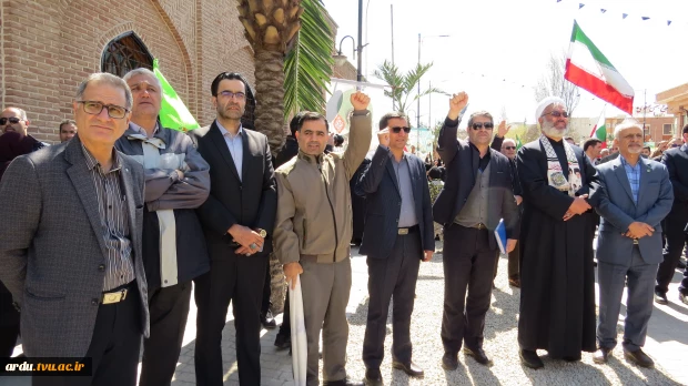 حضور کارکنان دانشگاه ملی مهارت واحد استانی اردبیل در مراسم چهلم قائد شهید امت اسلام  4
