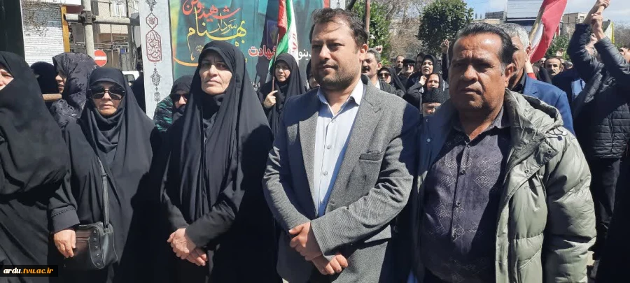 حضور کارکنان دانشگاه ملی مهارت واحد استانی اردبیل در مراسم چهلم قائد شهید امت اسلام  10