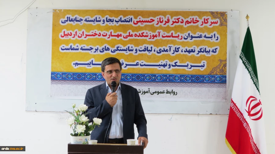 مراسم تکریم و معارفه سرپرست آموزشکده ملی مهارت دختران اردبیل برگزار شد 5