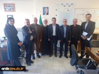 دیدار مسئولین دانشگاه با احمد کنعان‌پور مدیرکل دفتر سیاسی، انتخابات و تقسیمات کشوری استانداری اردبیل