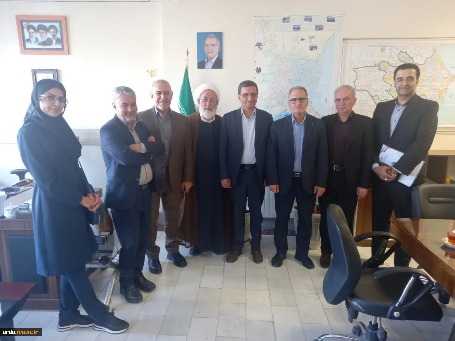 دیدار مسئولین دانشگاه با احمد کنعان‌پور مدیرکل دفتر سیاسی، انتخابات و تقسیمات کشوری استانداری اردبیل  2