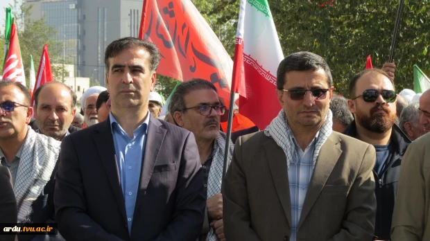 حضور گسترده دانشگاهیان دانشگاه ملی مهارت واحد استانی اردبیل در اجتماع بزرگ «جان‌فدایان ۱۰۰ هزار نفری اردبیل» 14