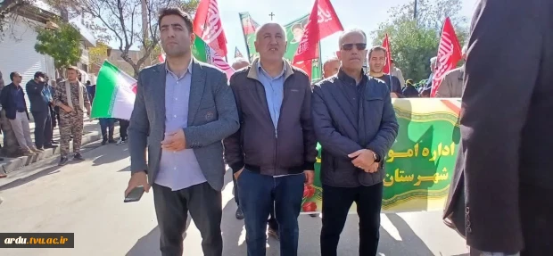 حضور گسترده دانشگاهیان دانشگاه ملی مهارت واحد استانی اردبیل در اجتماع بزرگ «جان‌فدایان ۱۰۰ هزار نفری اردبیل» 25